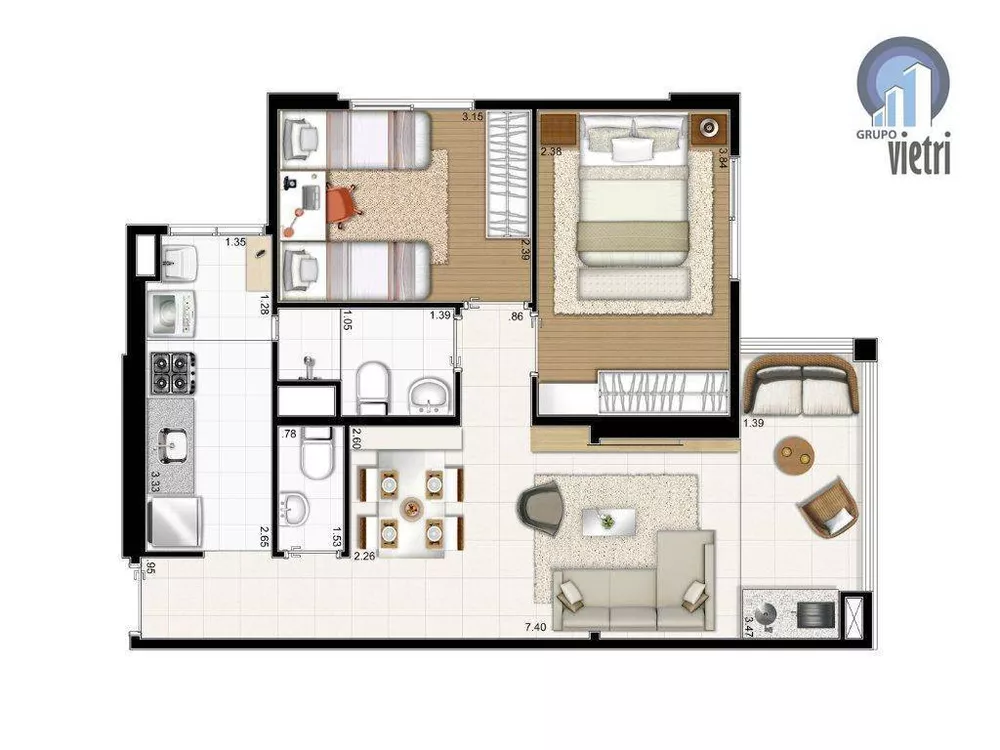 Apartamento, 2 quartos, 78 m² - Foto 14