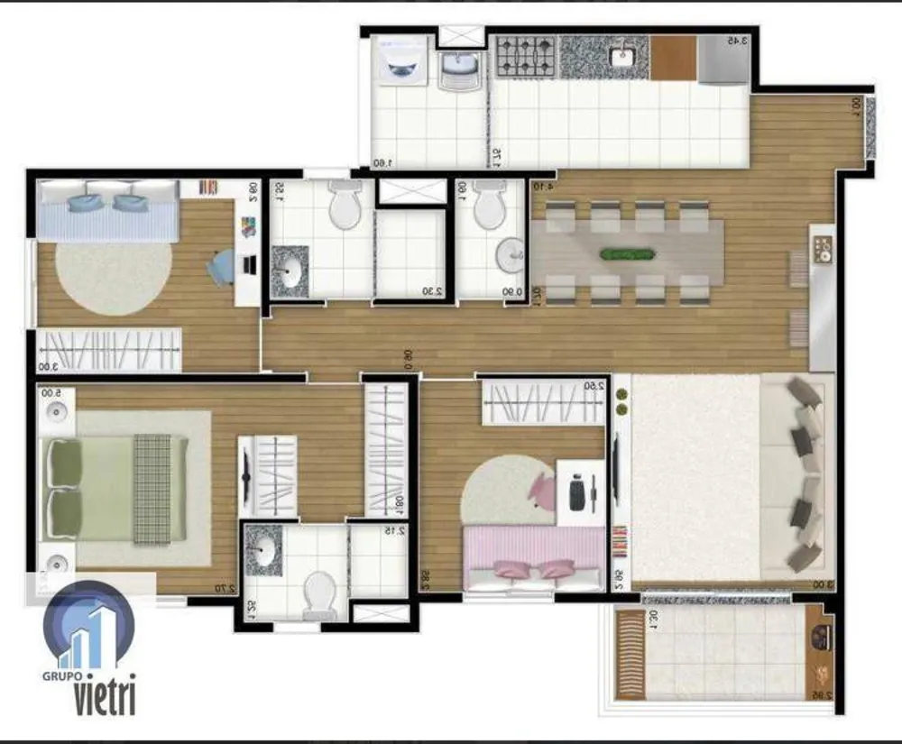 Apartamento, 3 quartos, 85 m² - Foto 2
