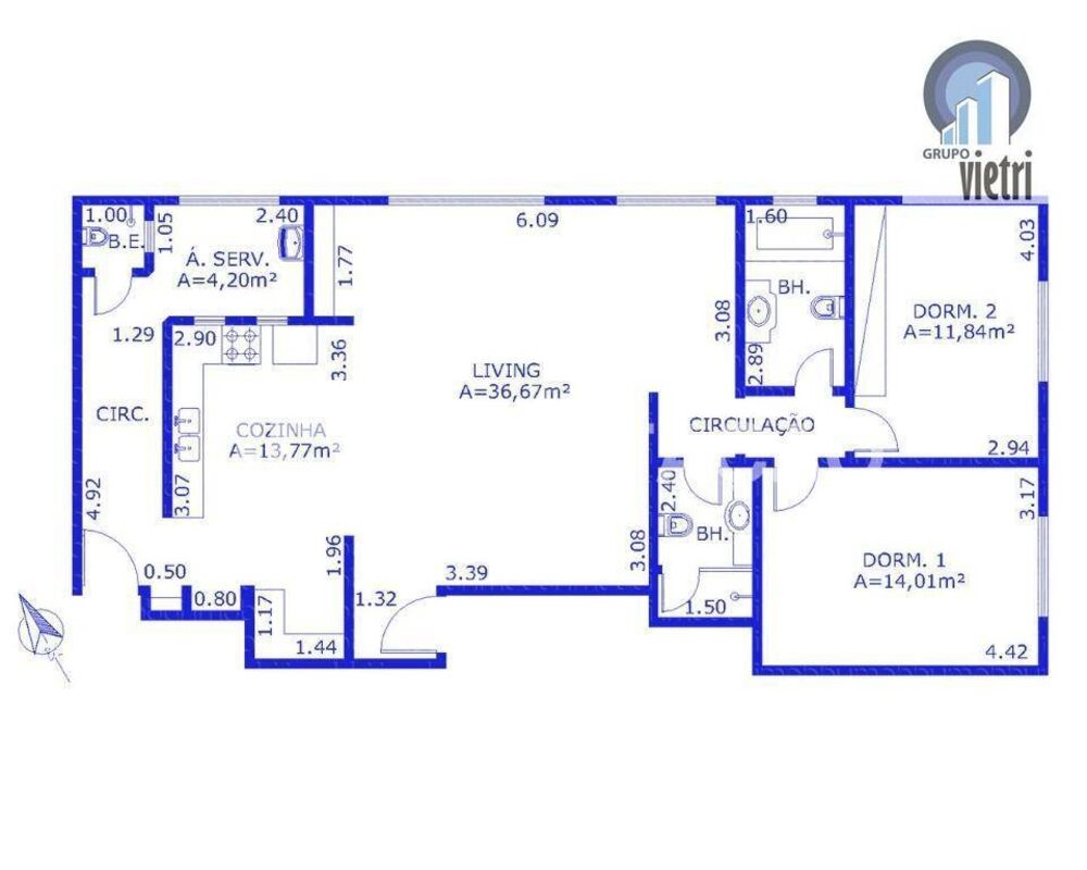 Apartamento, 3 quartos, 113 m² - Foto 8