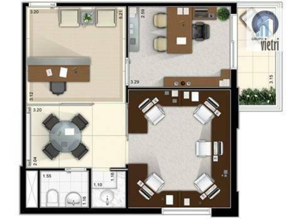 Sala-Conjunto, 40 m² - Foto 7
