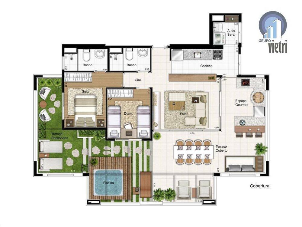 Apartamento, 2 quartos, 78 m² - Foto 7