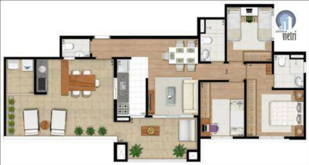 Apartamento, 2 quartos, 100 m² - Foto 6