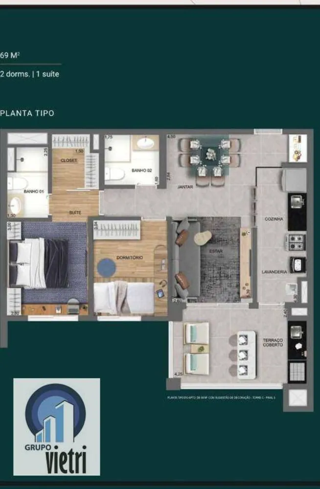 Apartamento, 3 quartos, 136 m² - Foto 2