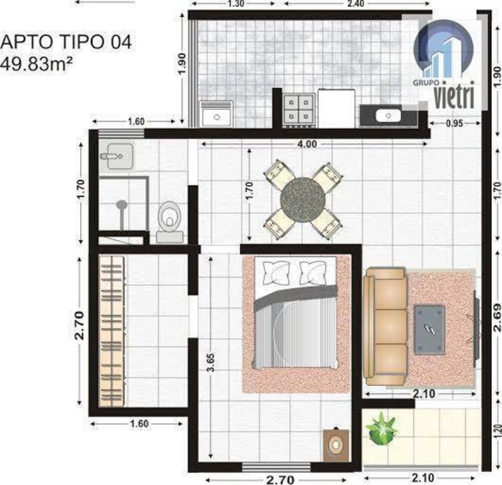 Apartamento, 2 quartos, 50 m² - Foto 7