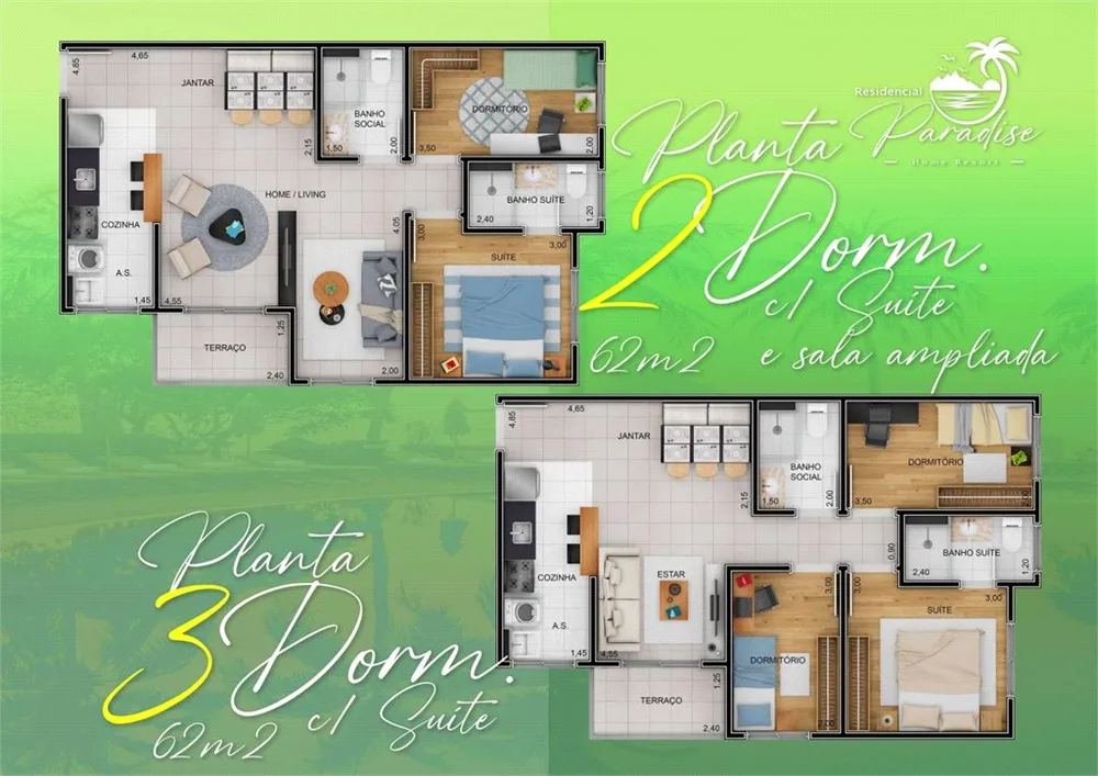Apartamento, 2 quartos, 62 m² - Foto 8
