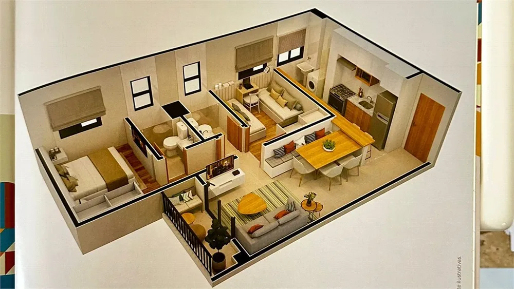 Apartamento, 2 quartos, 55 m² - Foto 2