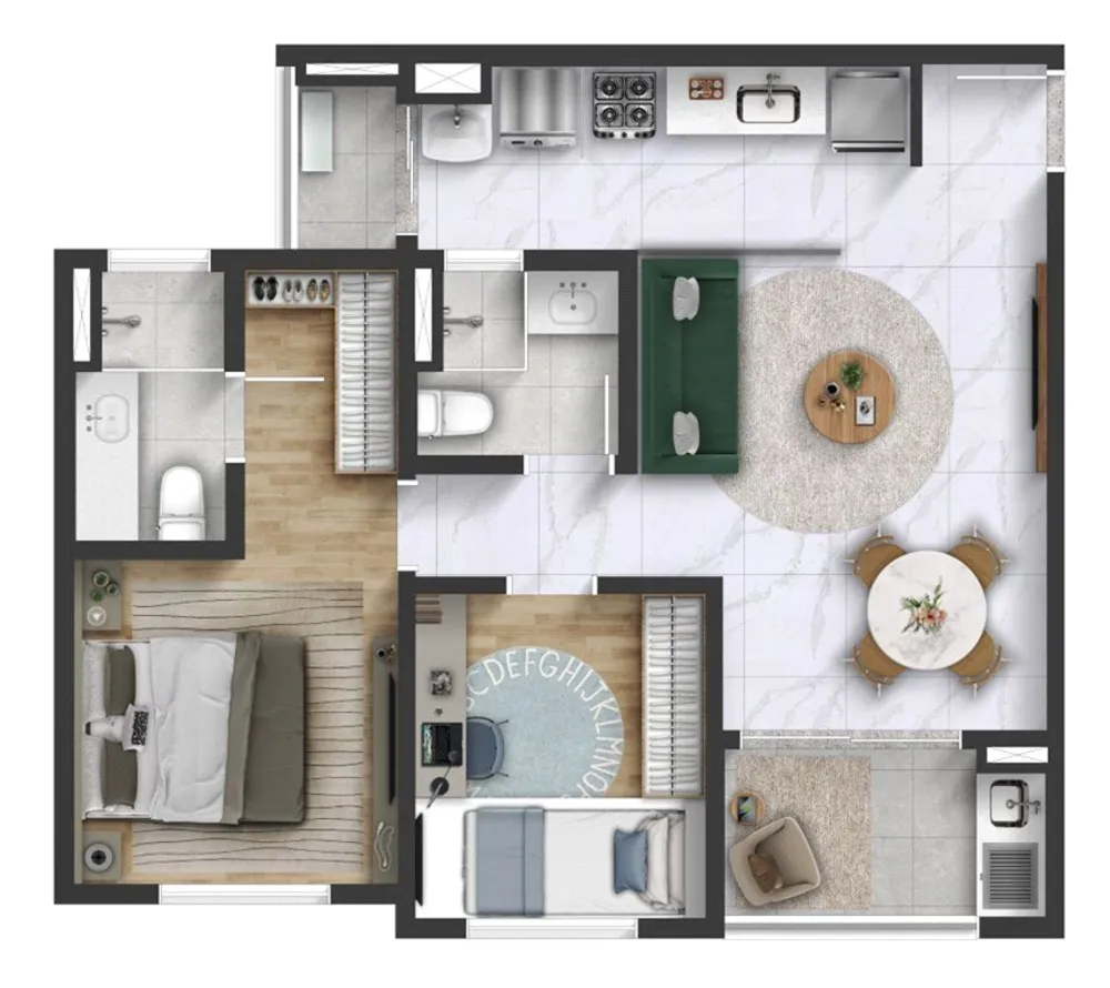 Apartamento, 2 quartos, 65 m² - Foto 3