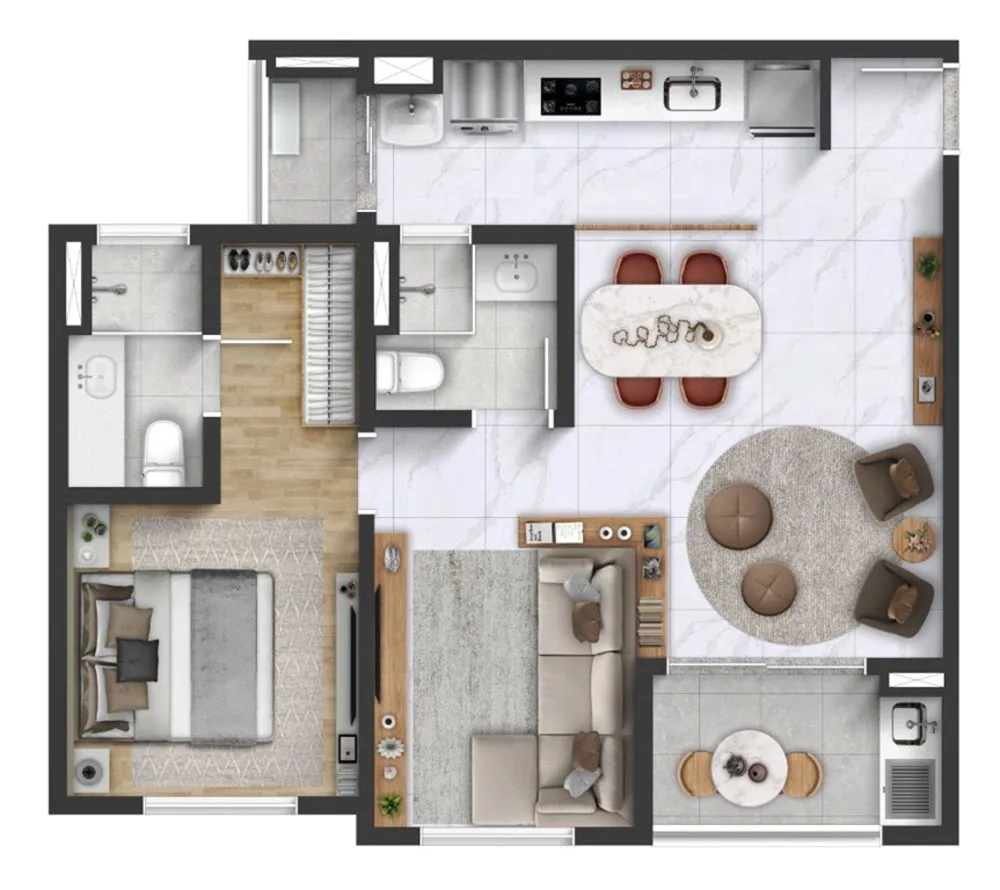 Apartamento, 2 quartos, 65 m² - Foto 5