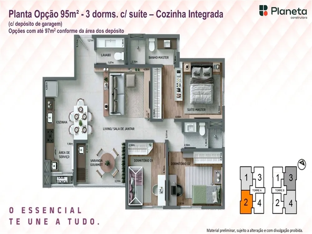 Apartamento, 1 quarto, 49 m² - Foto 2