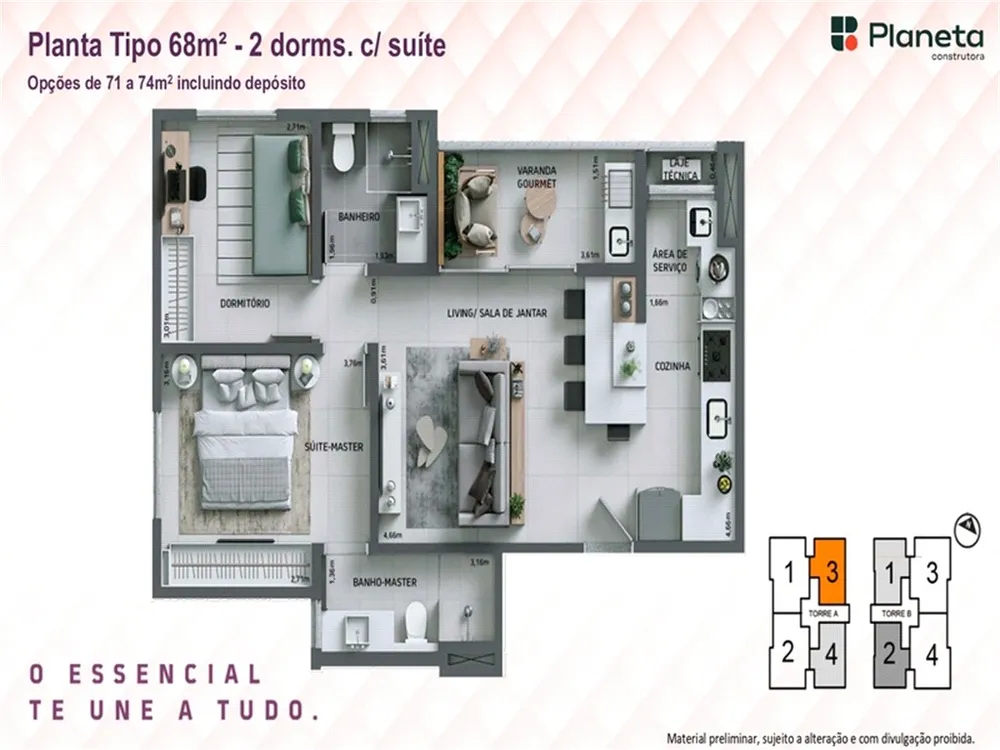 Apartamento, 1 quarto, 49 m² - Foto 8