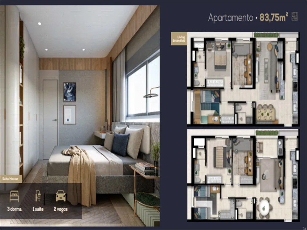 Apartamento, 3 quartos, 83 m² - Foto 4