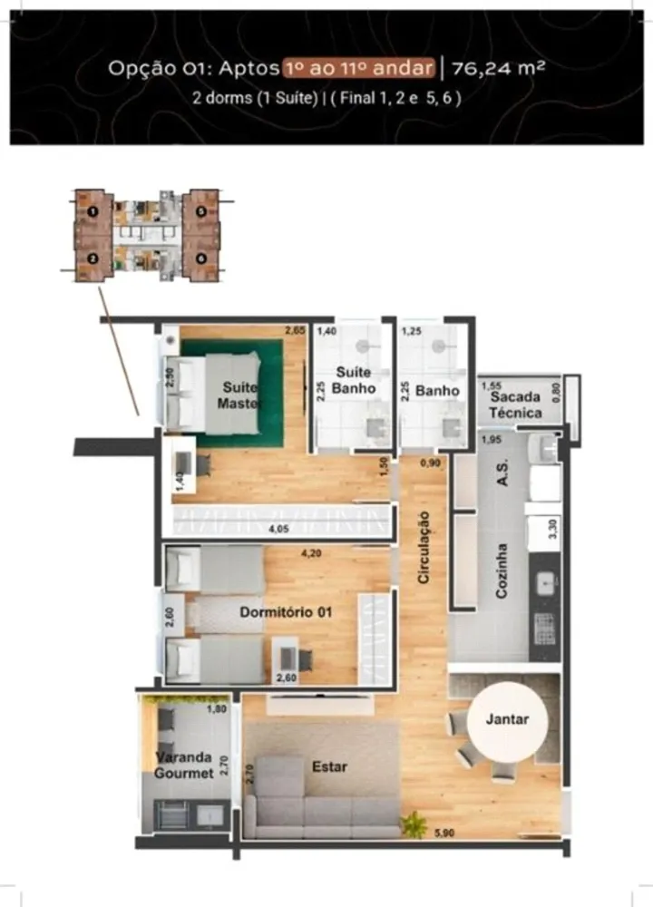 Apartamento, 3 quartos, 112 m² - Foto 8