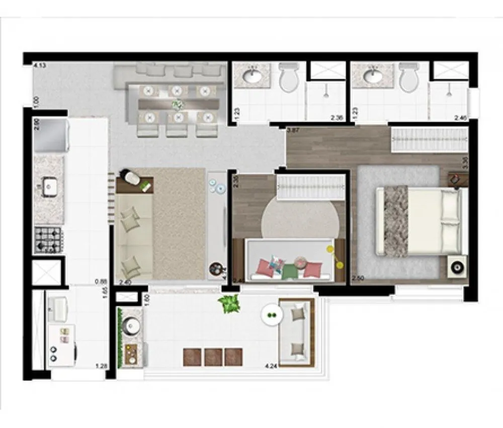 Apartamento, 2 quartos, 62 m² - Foto 12