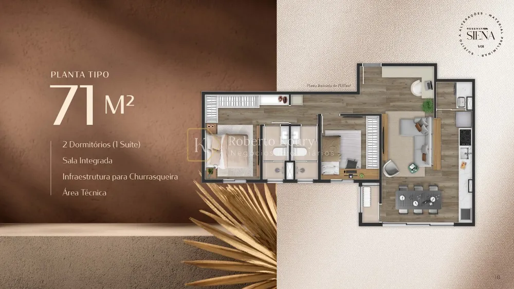 Apartamento, 2 quartos, 71 m² - Foto 1
