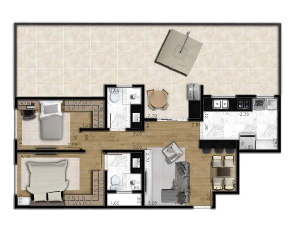 Apartamento, 2 quartos, 62 m² - Foto 6