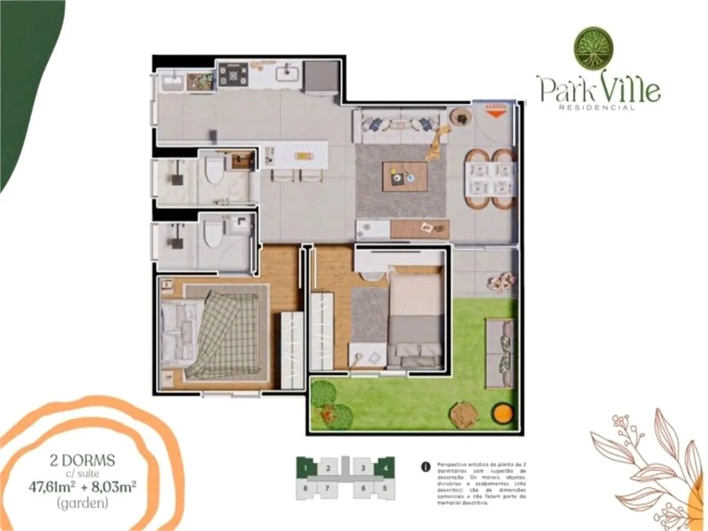 Apartamento, 2 quartos, 47 m² - Foto 8