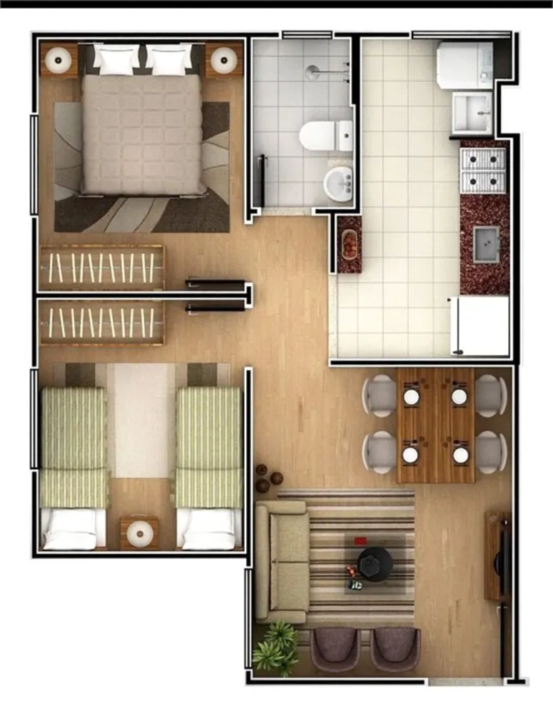 Apartamento, 2 quartos, 48 m² - Foto 7