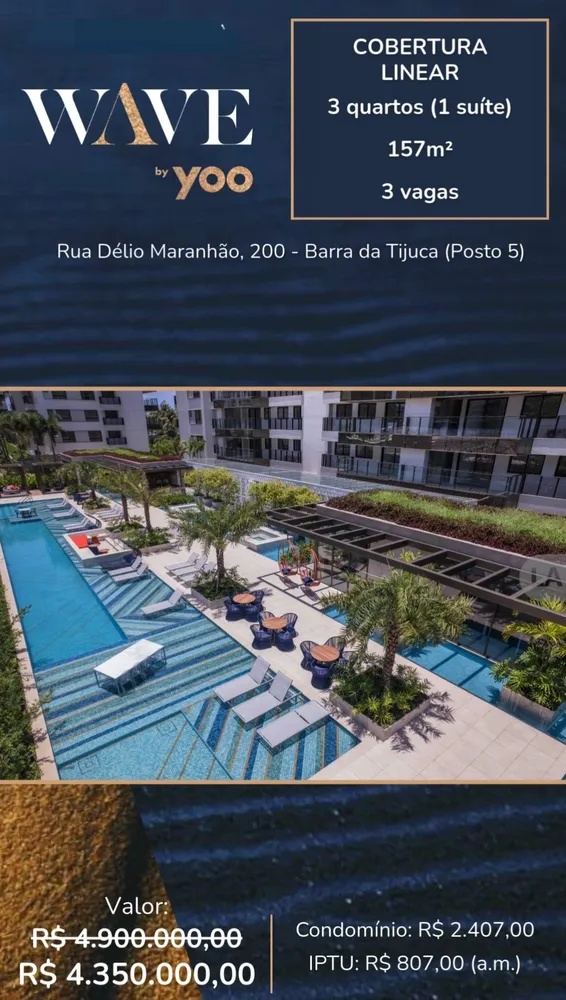 Cobertura, 3 quartos, 157 m² - Foto 3