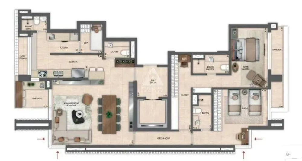 Apartamento, 2 quartos, 140 m² - Foto 15
