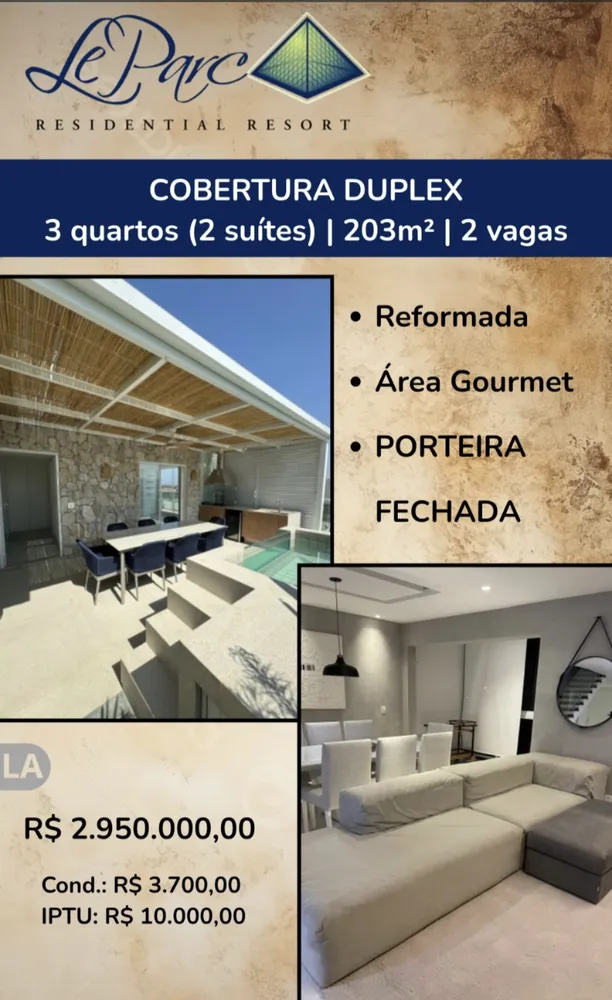 Cobertura, 3 quartos, 203 m² - Foto 1