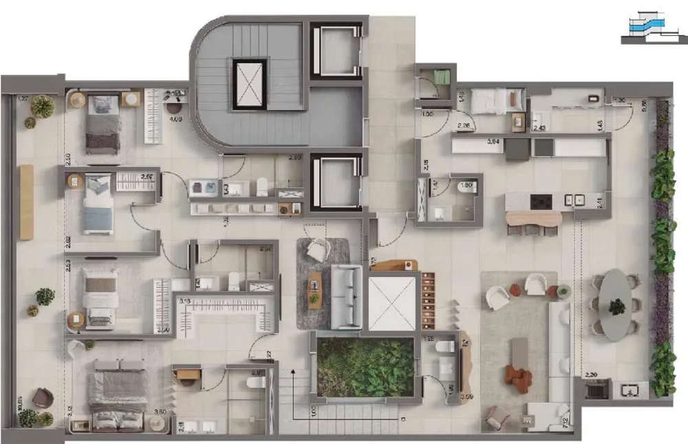 Apartamento, 4 quartos, 224 m² - Foto 21