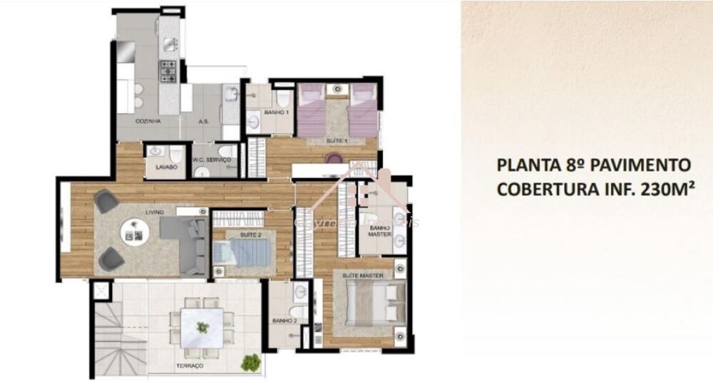 Cobertura, 3 quartos, 230 m² - Foto 16