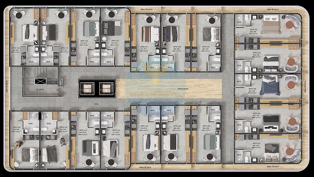 Flat/Apart Hotel, 1 quarto, 22 m² - Foto 15