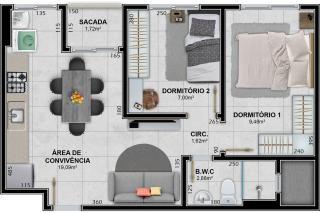 Apartamento à venda com 2 quartos, 60m² - Foto 11