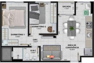 Apartamento à venda com 2 quartos, 60m² - Foto 7