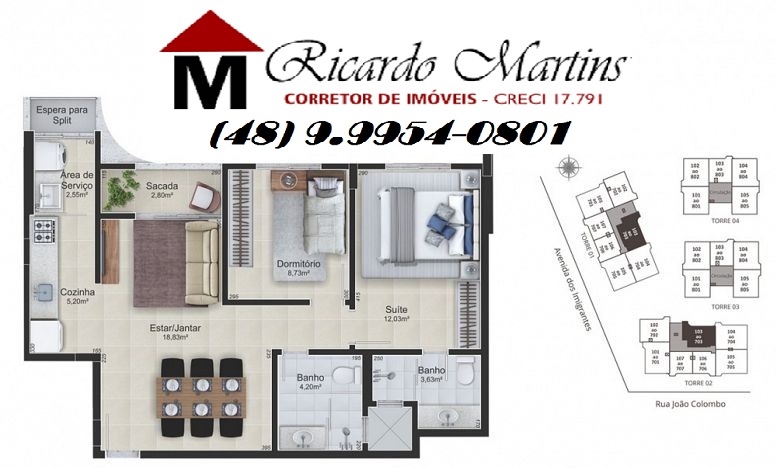 Apartamento à venda com 3 quartos, 69m² - Foto 5