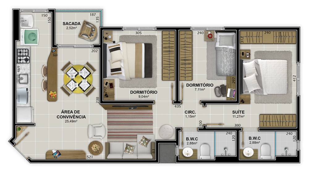 Apartamento à venda com 3 quartos, 96m² - Foto 13