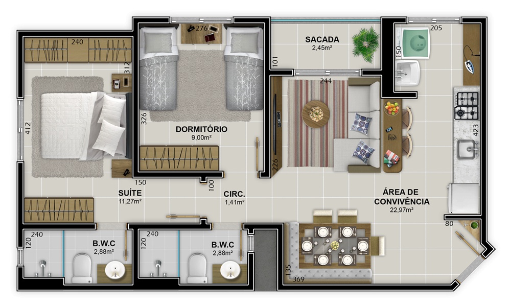 Apartamento à venda com 3 quartos, 96m² - Foto 19