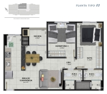 Apartamento à venda com 3 quartos, 73m² - Foto 6