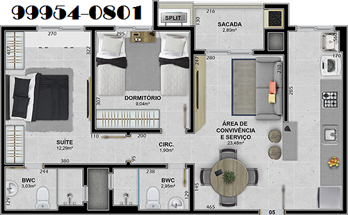 Apartamento à venda com 2 quartos, 66m² - Foto 15