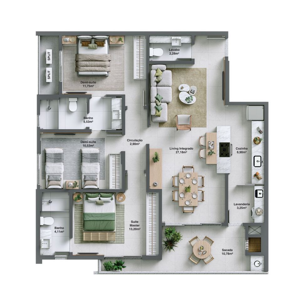 Apartamento à venda com 3 quartos, 98m² - Foto 7