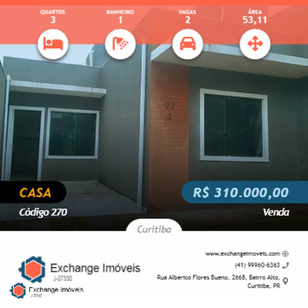 Casa à venda com 3 quartos, 53m² - Foto 1