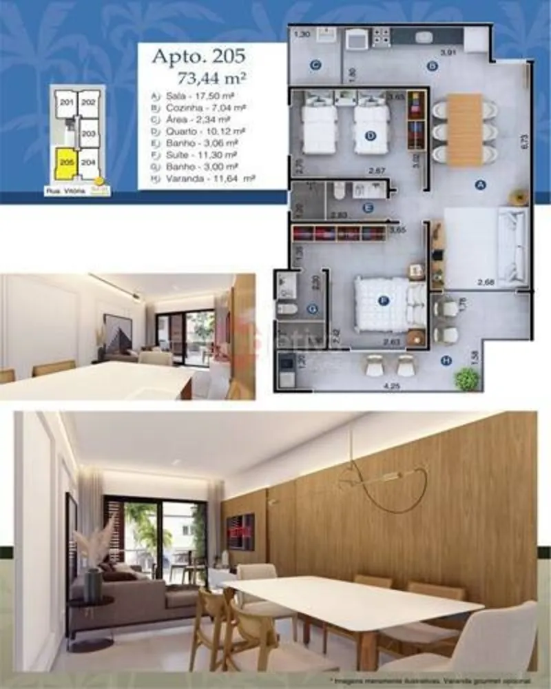 Apartamento, 2 quartos, 72 m² - Foto 8