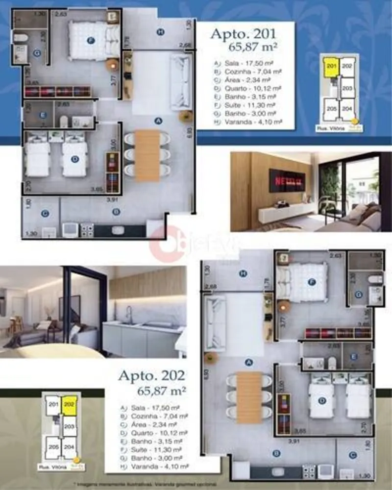 Apartamento, 2 quartos, 72 m² - Foto 3