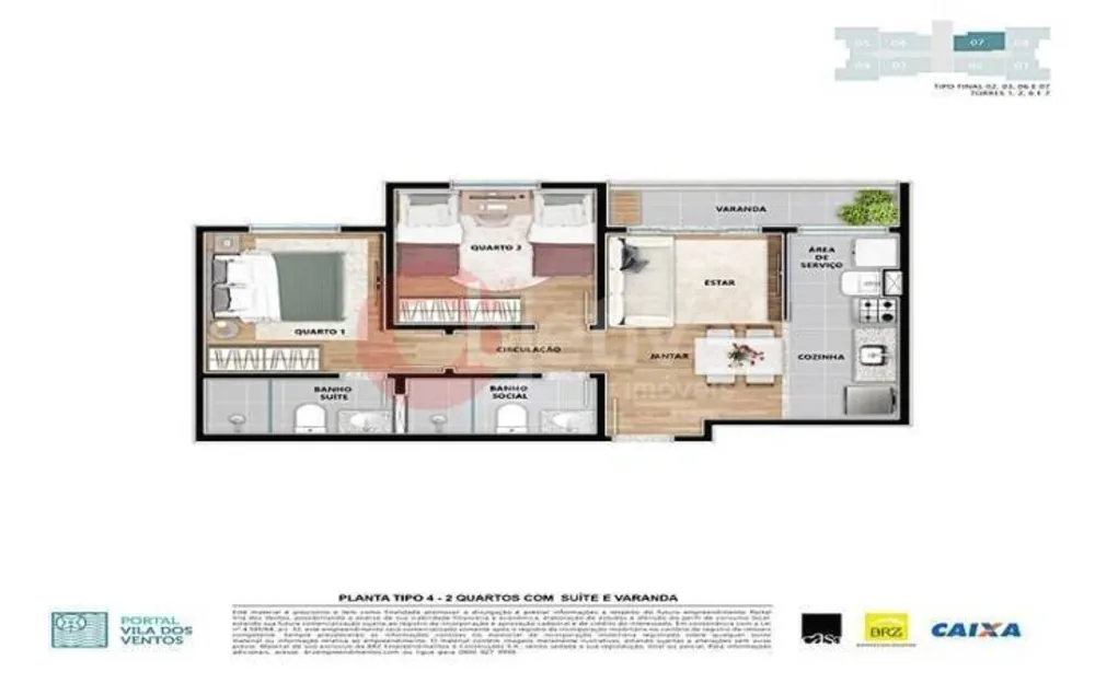 Apartamento, 2 quartos, 53 m² - Foto 12