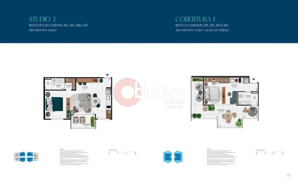 Flat/Apart Hotel, 1 quarto, 42 m² - Foto 13