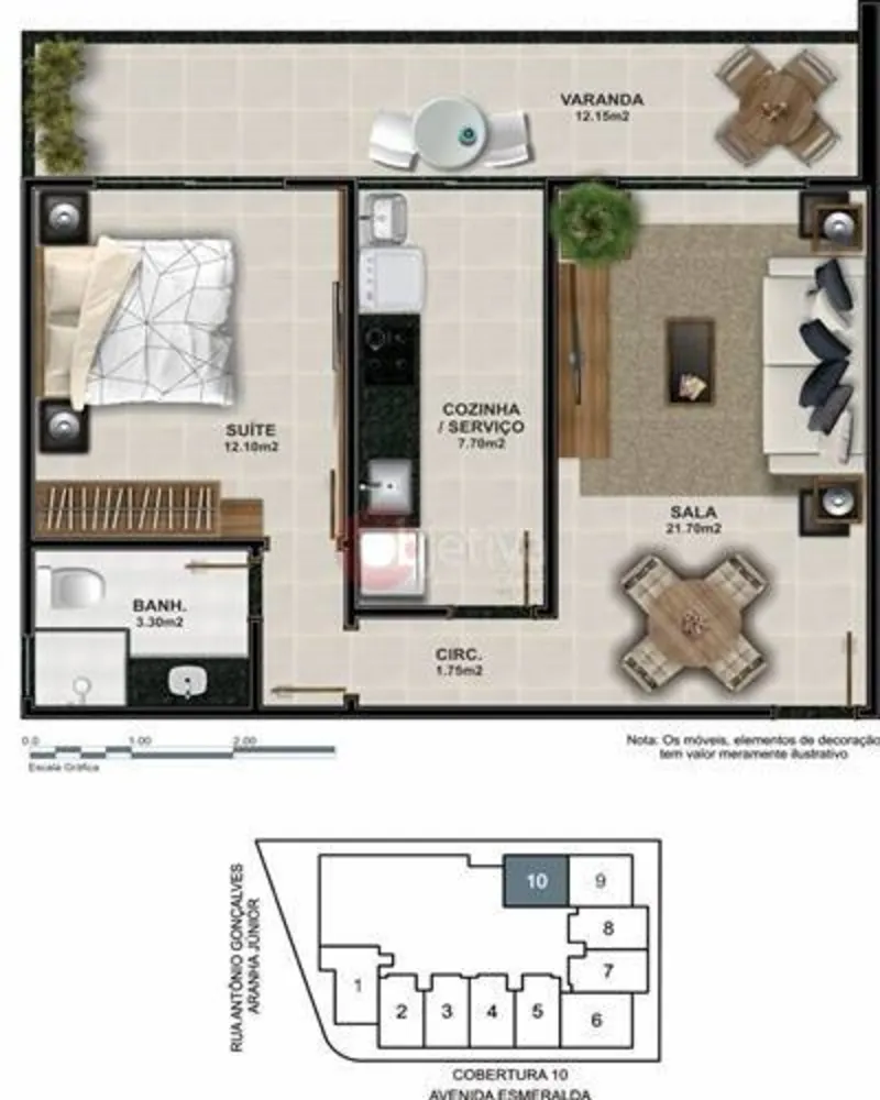Apartamento, 1 quarto, 53 m² - Foto 30