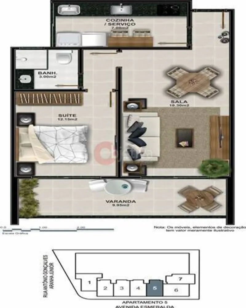 Apartamento, 1 quarto, 53 m² - Foto 32