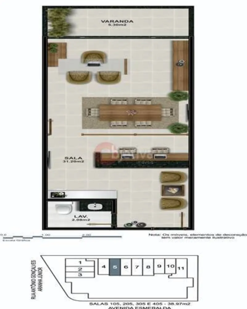 Apartamento, 1 quarto, 53 m² - Foto 43