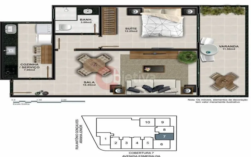 Apartamento, 1 quarto, 53 m² - Foto 20