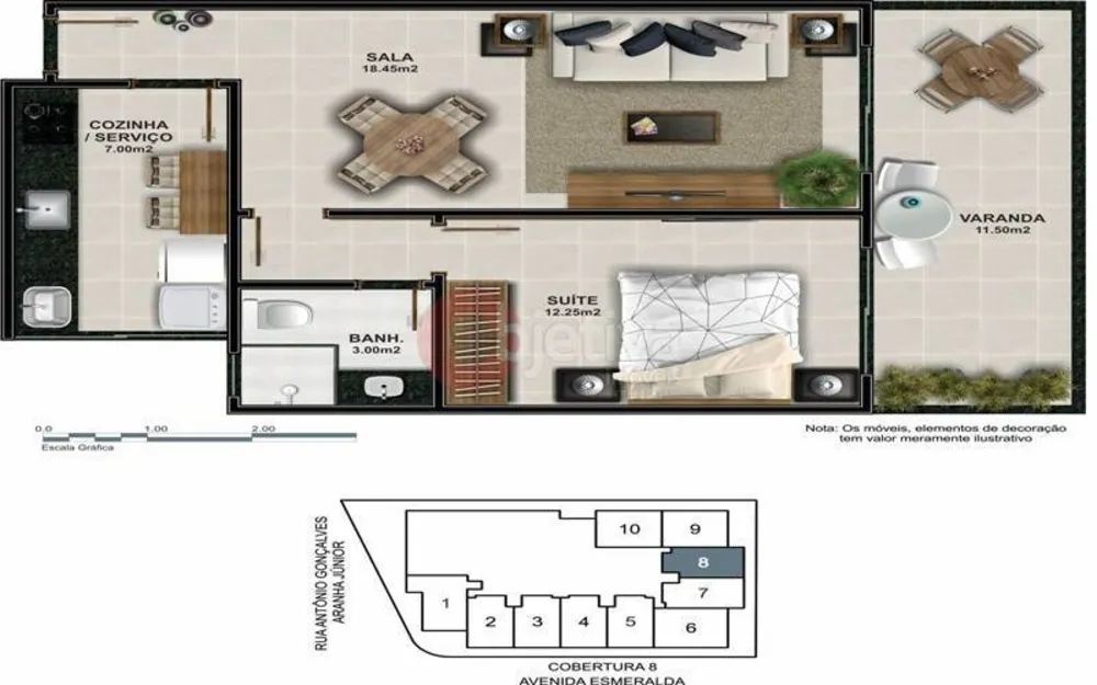 Apartamento, 1 quarto, 53 m² - Foto 31