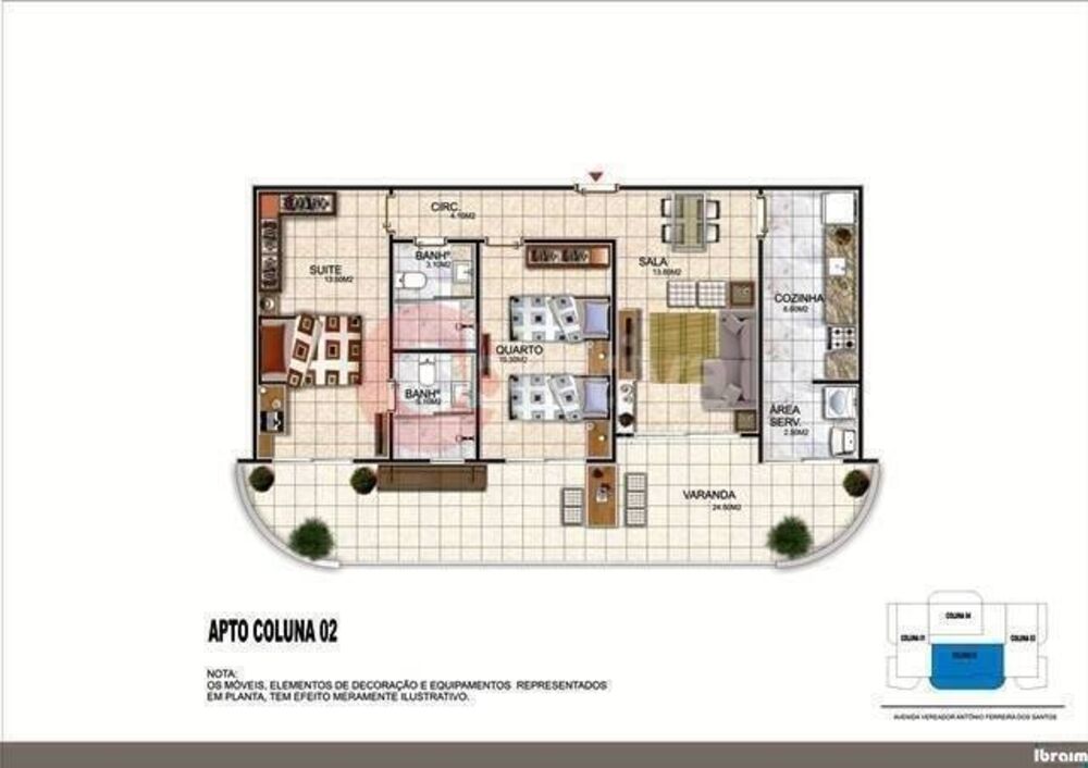 Apartamento, 1 quarto, 56 m² - Foto 4