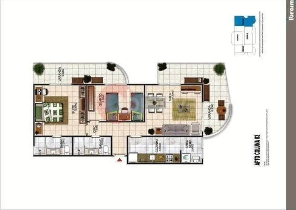 Apartamento, 1 quarto, 56 m² - Foto 7