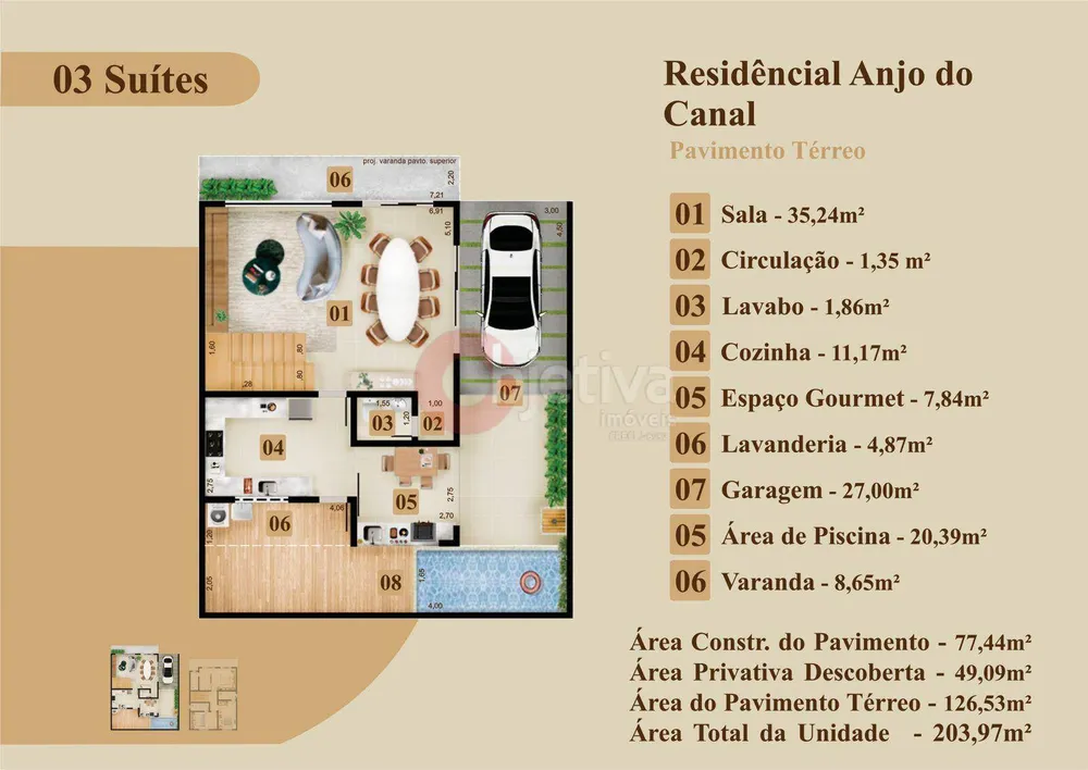Casa de Condomínio, 3 quartos - Foto 30