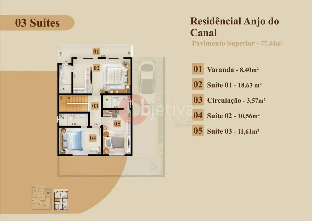 Casa de Condomínio, 3 quartos - Foto 19