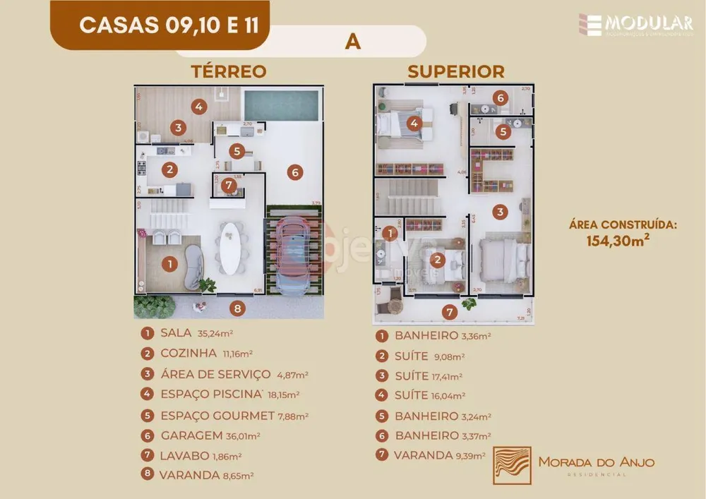 Casa de Condomínio, 3 quartos - Foto 9